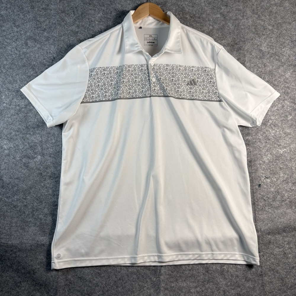 ADIDAS Golf Polo Men's Size 2XL White Shirt